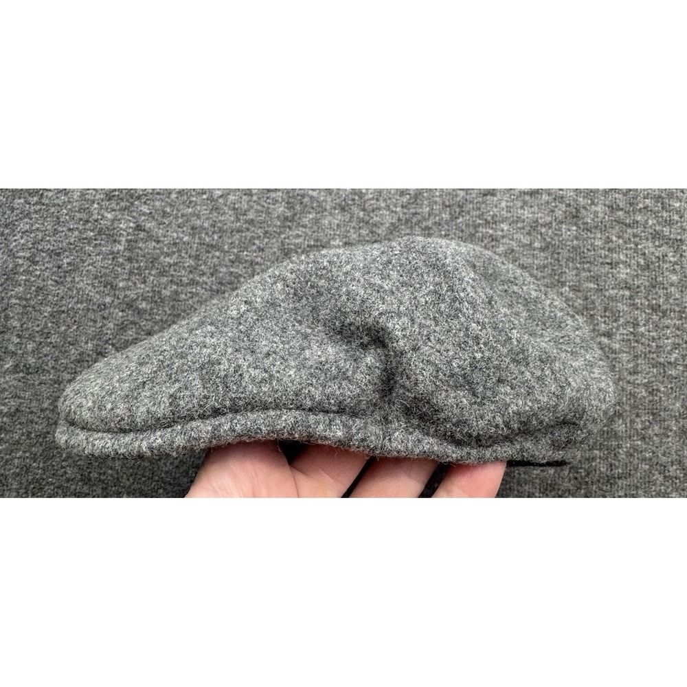 Kangol Wool 504 Flat Cap Hat Gray 100% Wool Classic Ivy Driver Style‎ Sz Medium